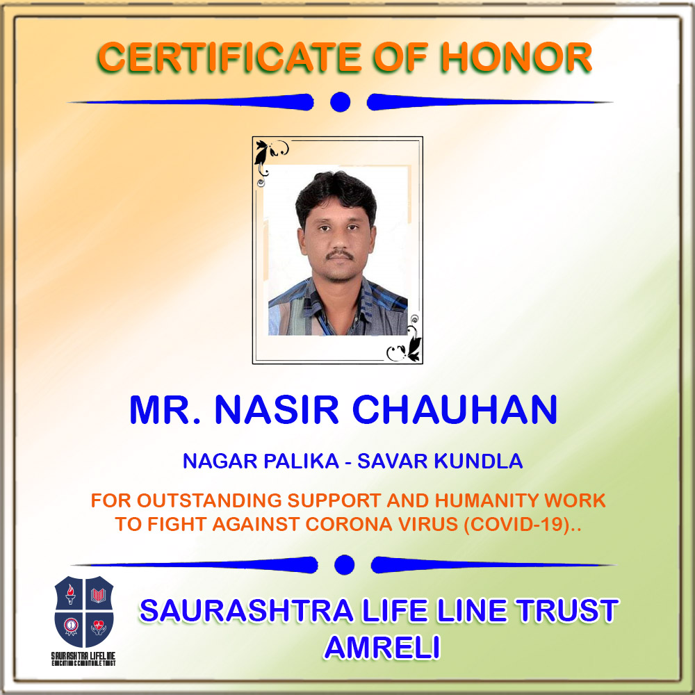 Certificate of Honor